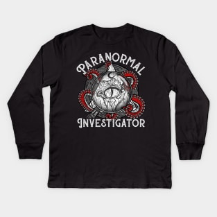 Paranormal Investigator - Ghost Hunting Gift Kids Long Sleeve T-Shirt